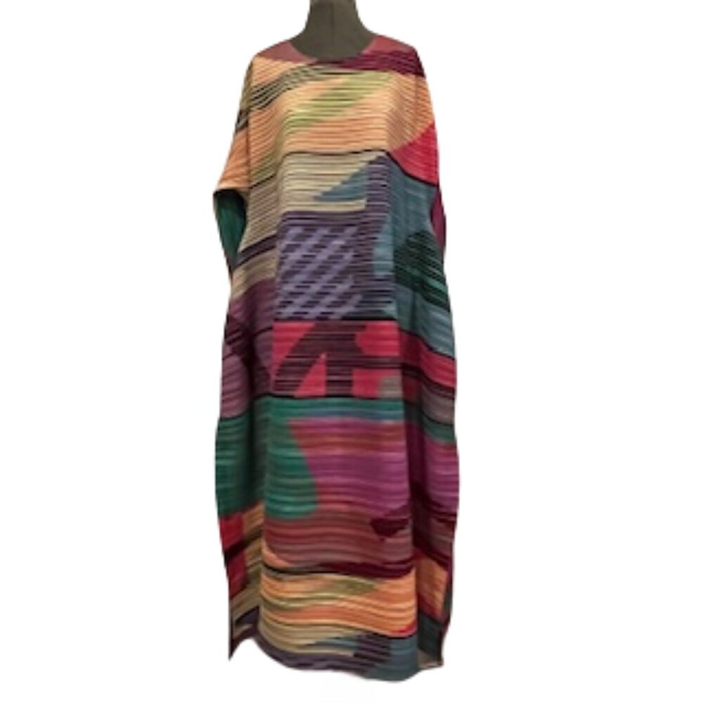 N BY NANCY Multi-color Accordion Dress Size XL NWT